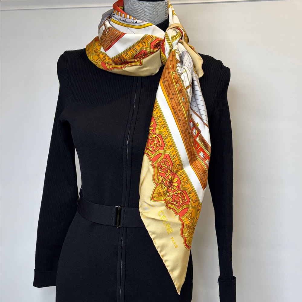 Celin Silk Scarf - Picture 5 of 16